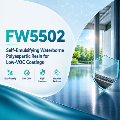 FW5502: 저 VOC 코팅용 자가 유화 수성 폴리아스파르트 수지