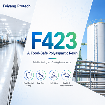 F423 — 신뢰할 수 있는 밀봉 및 코팅 성능을 위한 식품 안전 폴리아스파르트 수지